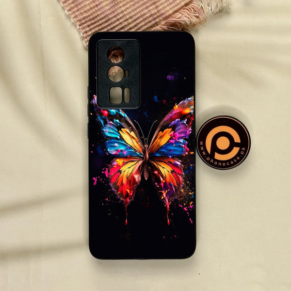 Xiaomi Redmi K60 Pro - Butterflies Design 7 - Premium Metal Printed Soft Bumper Shock Proof Case