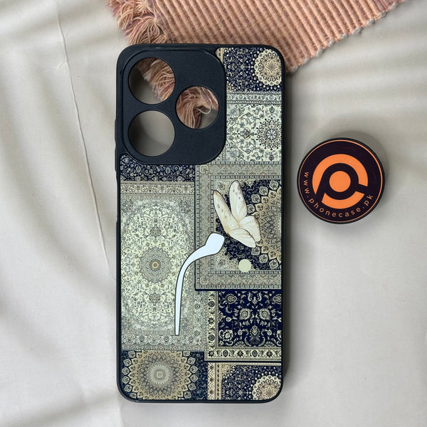 Tecno Spark 10C - Persian Calligraphy Art 15 - Alphabet (م) - Premium Printed Glass soft Bumper shock Proof Case CS-42994