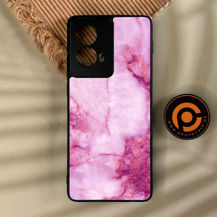 Motorola Edge 2024 - Pink Design 5 - Premium Metal Printed Soft Bumper Shock Proof Case