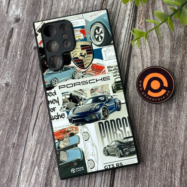 Samsung Galaxy S22 Ultra - Porsche GT3 Power  - Premium Metal  Printed soft Bumper shock Proof Case CS-42110