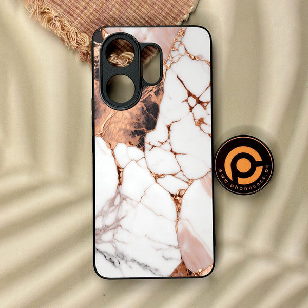 Vivo V60 - Liquid Marble Design 5 - Premium Metal Printed Soft Bumper Shock Proof Case