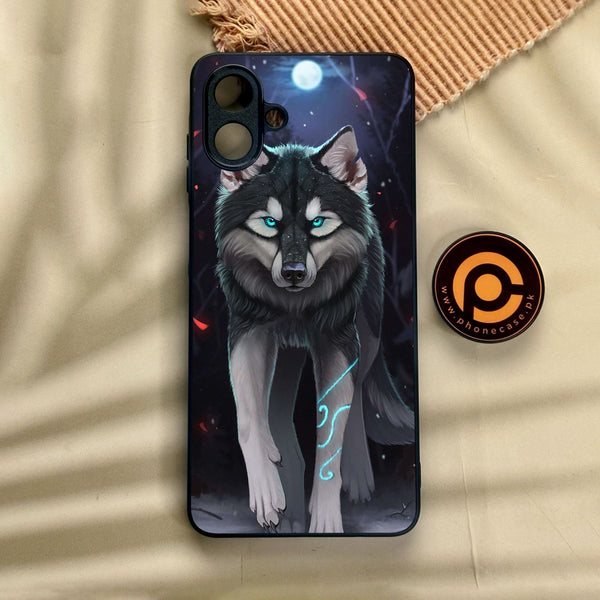 Samsung Galaxy A07 - Wolf Design 8 - Premium Metal Printed Soft Bumper Shock Proof Case