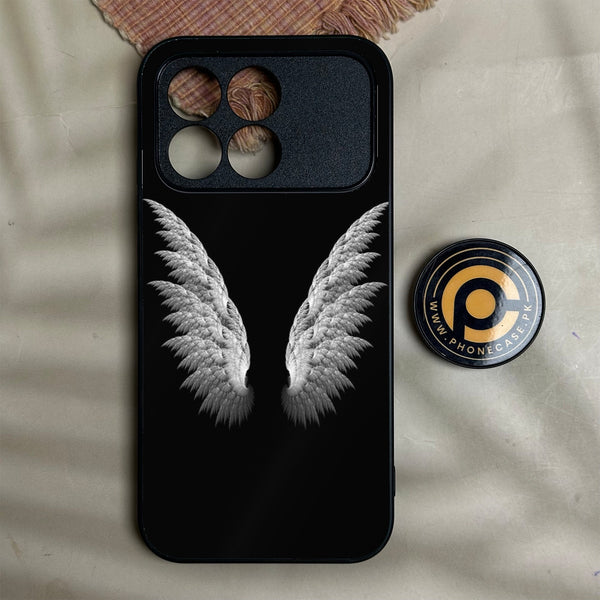 Xiaomi Poco F8 Pro - Angel Wings Design 6 - Premium Metal Printed Soft Bumper Shock Proof Case