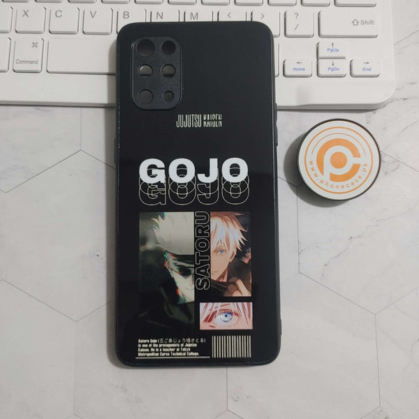 OnePlus 9R / 8T - Anime Gojo Design - Premium Printed Glass soft Bumper Shock Proof Case  CS-24311