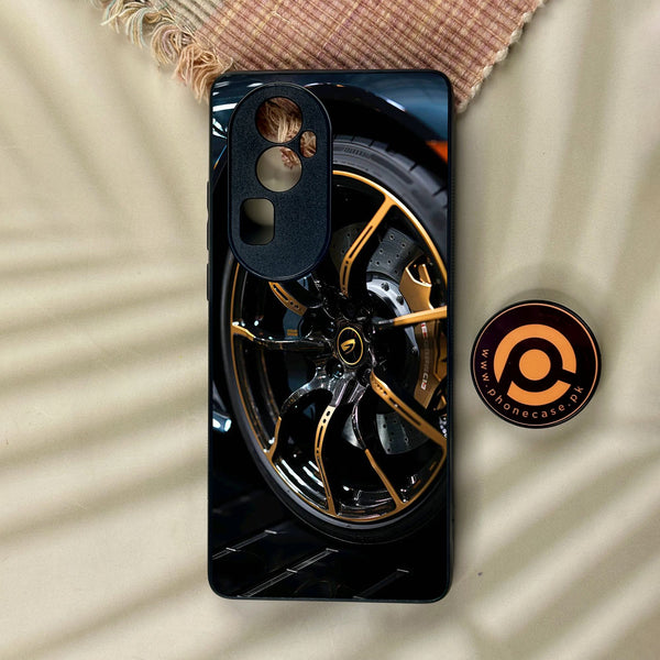 Oppo Reno 10 Pro Plus - Racing Car Red Blade Rim - Premium Metal Printed Soft Bumper Shock Proof Case