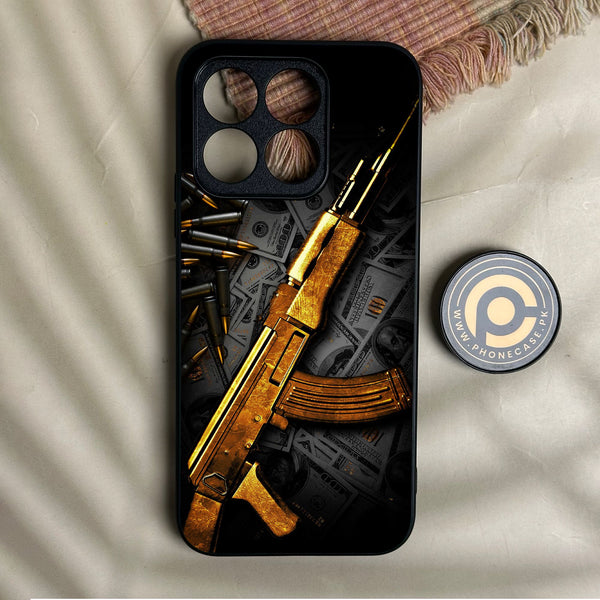 Honor X8b - Dollar Design 6 - Premium Metal Printed Soft Bumper Shock Proof Case