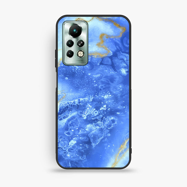 Infinix Note 11 Pro - Blue 2.0 Design 2 - Premium Metal Printed Soft Bumper Shock Proof Case