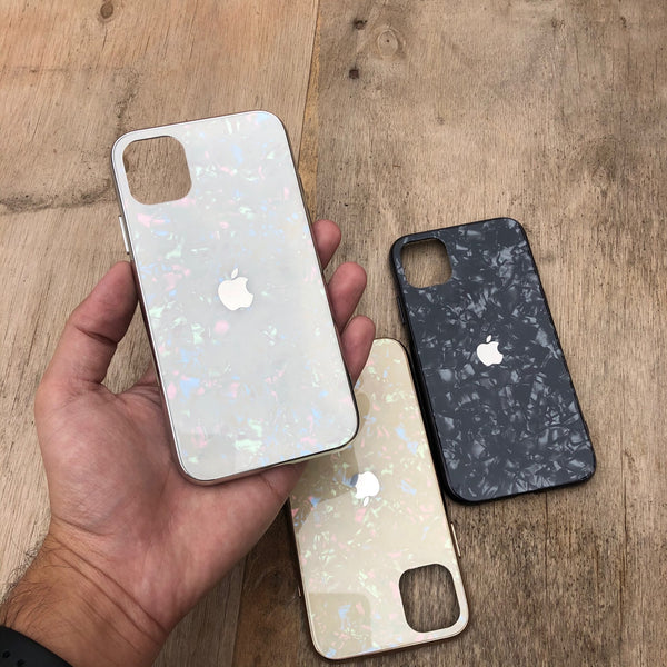 iPhone 11 Pro Marble Design Real Tempered Glass Case