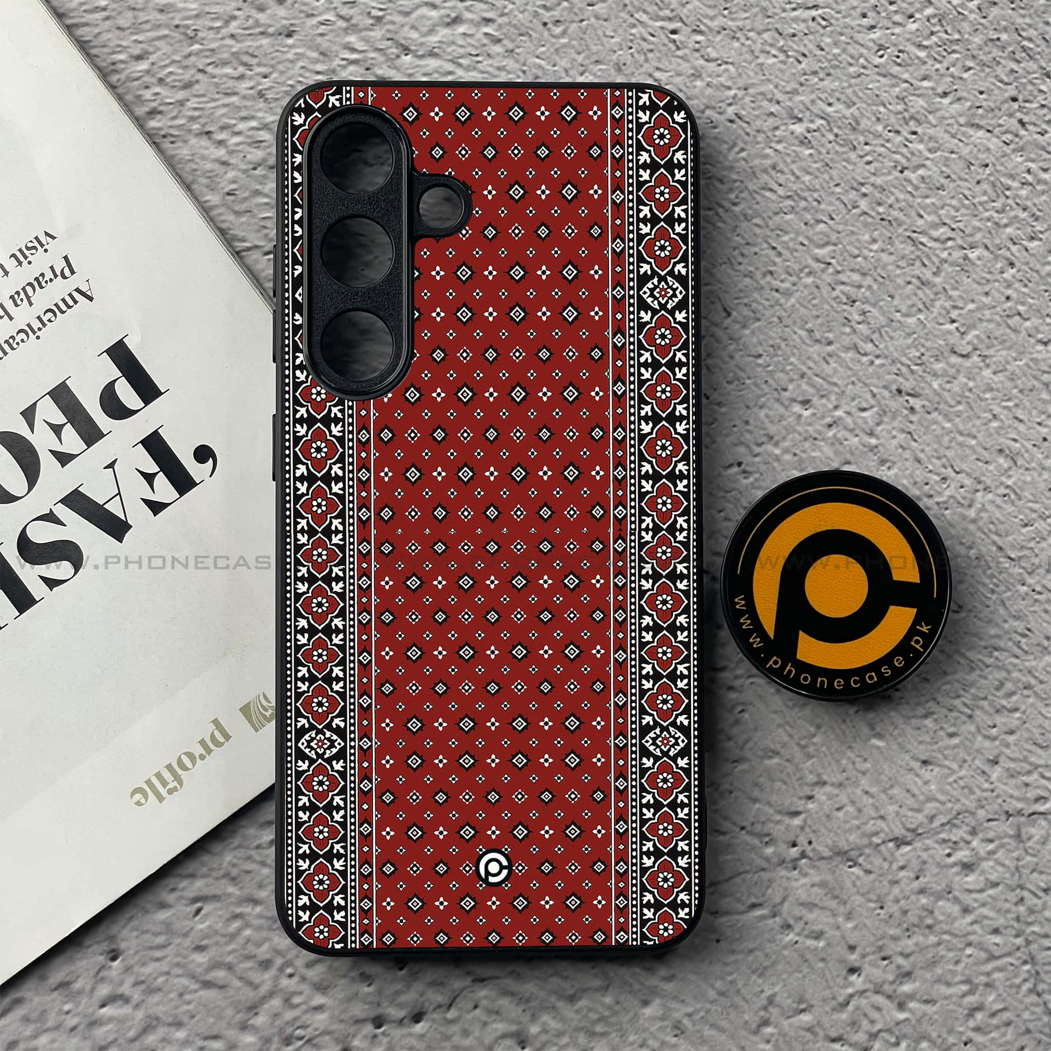 Ajrak Design Premium Metal Phone Case All Models