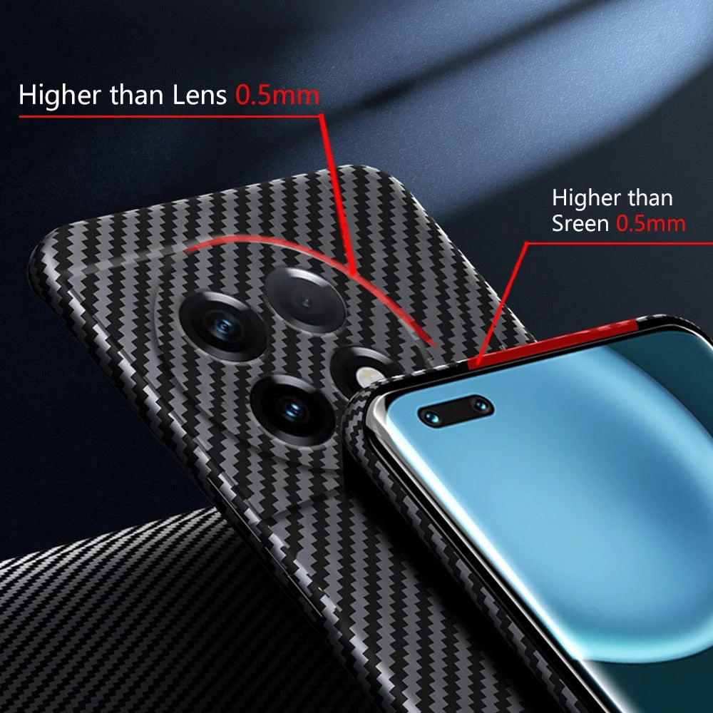 Oneplus 8t / 9R 5G Carbon Fiber Ultra Thin Branded Case