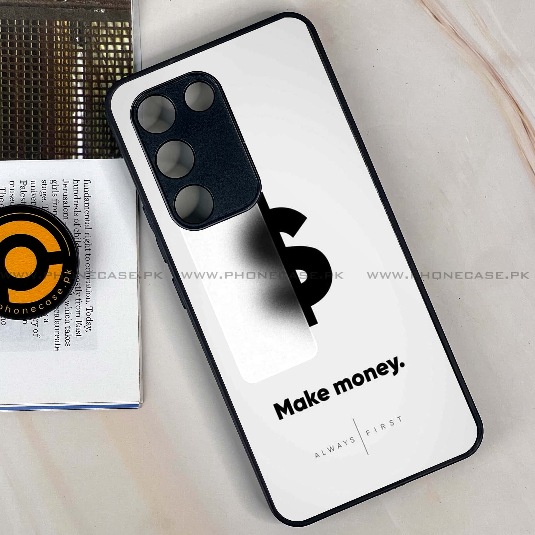 Vivo Y200e - Dollar Series - Premium Metal Printed soft Bumper shock Proof Case