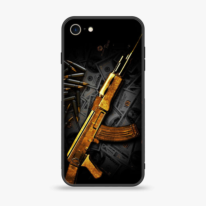 iPhone 6 / 6s  - Dollar Design 6 - Premium Printed Glass soft Bumper shock Proof Case CS-19901 CS-32750
