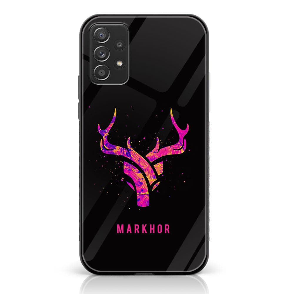 Samsung Galaxy A73 - Markhor Series - Premium Printed Glass soft Bumper shock Proof Case