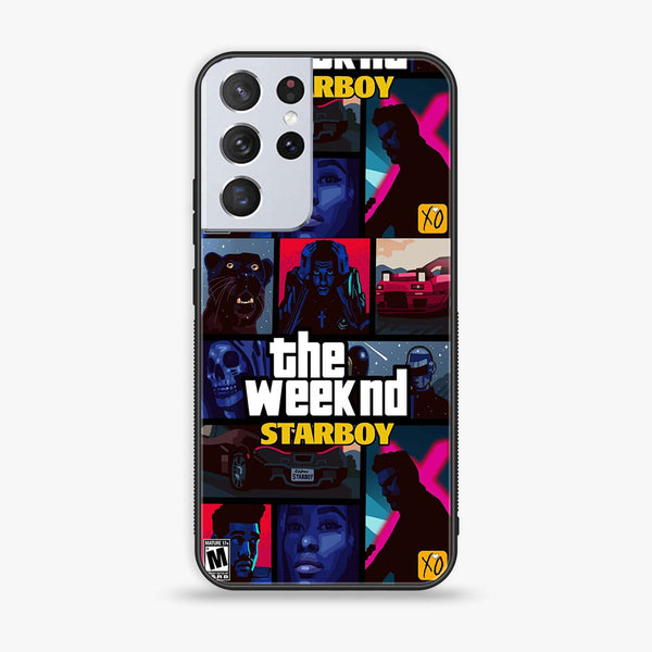 Galaxy S21 Ultra - The Weeknd Star Boy - Premium Printed Glass soft Bumper Shock Proof Case