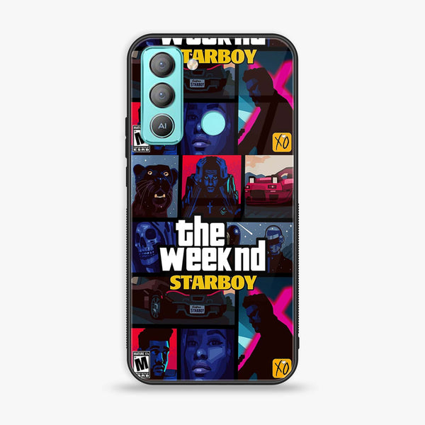 Tecno POP 5 LTE - The Weeknd Star Boy - Premium Printed Glass soft Bumper Shock Proof Case