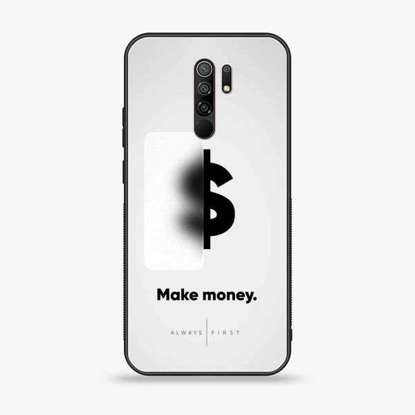 Xiaomi Redmi 9 - Dollar Series - Premium Printed Glass soft Bumper shock Proof Case