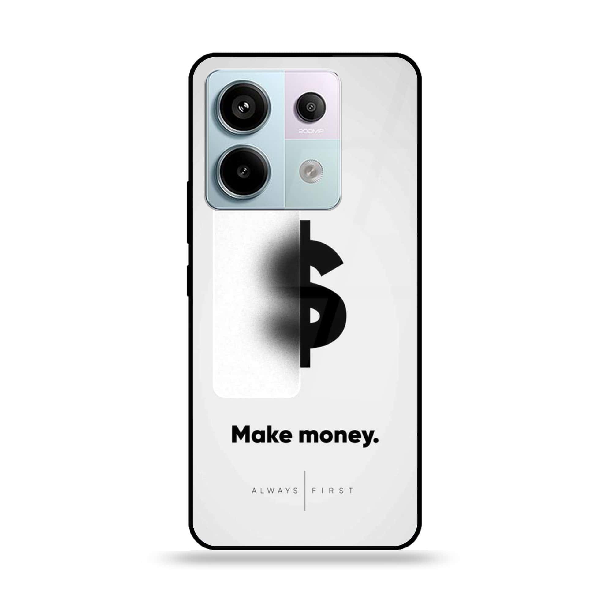 Redmi Note 13 - Dollar Series - Premium Metal Printed soft Bumper shock Proof Case