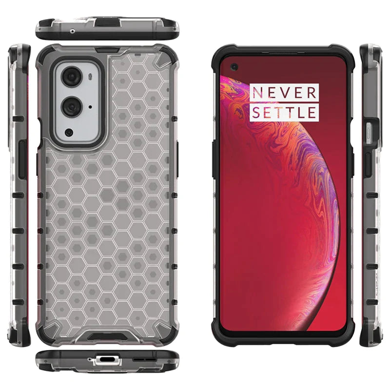 Oppo A93 5G/ OnePlus Nord N200 5G Airbag Shockproof Hybrid Armor Honeycomb Transparent Cover