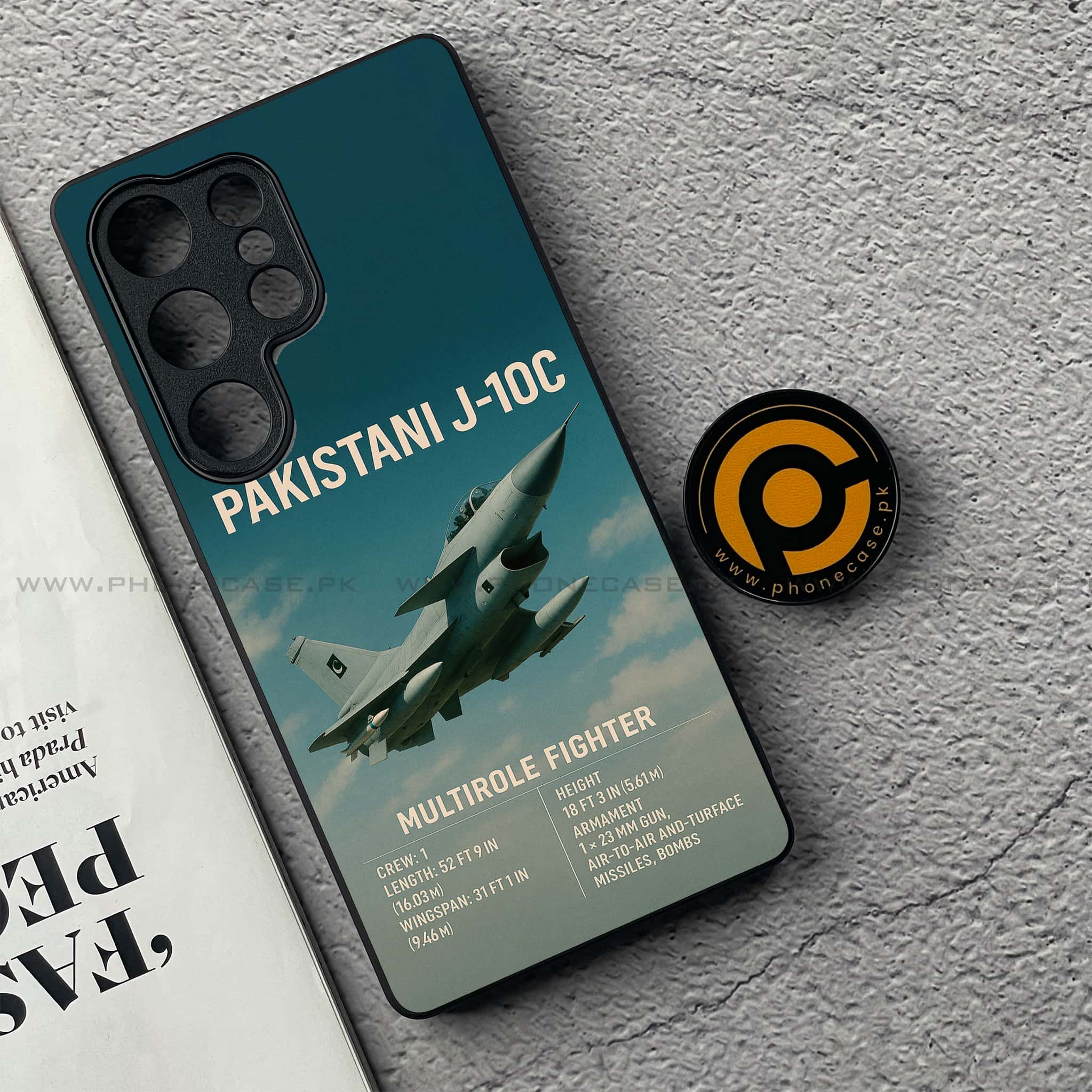 Samsung Galaxy S25 Ultra - PAF Jet Series - Premium Printed Metal soft Bumper shock Proof Case
