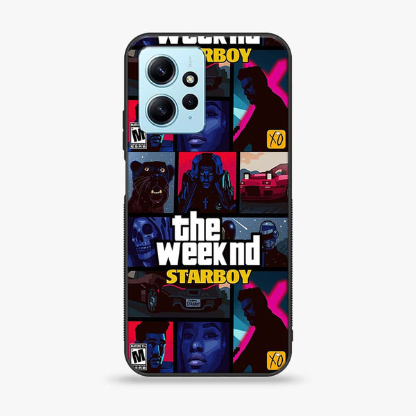 Xiaomi Redmi Note 12 - The Weeknd Star Boy - Premium Printed Glass soft Bumper Shock Proof Case CS-42351