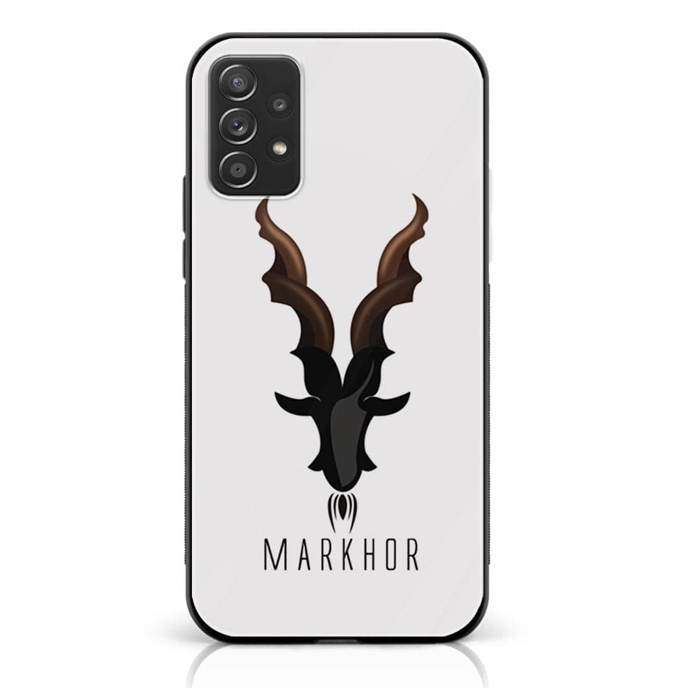 Samsung Galaxy A73 - Markhor Series - Premium Printed Glass soft Bumper shock Proof Case