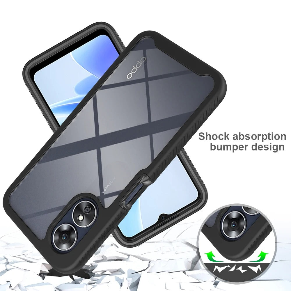 Oppo Reno 6 Branded New Hybrid Bumper Shock proof Case With Ultra Clear Back