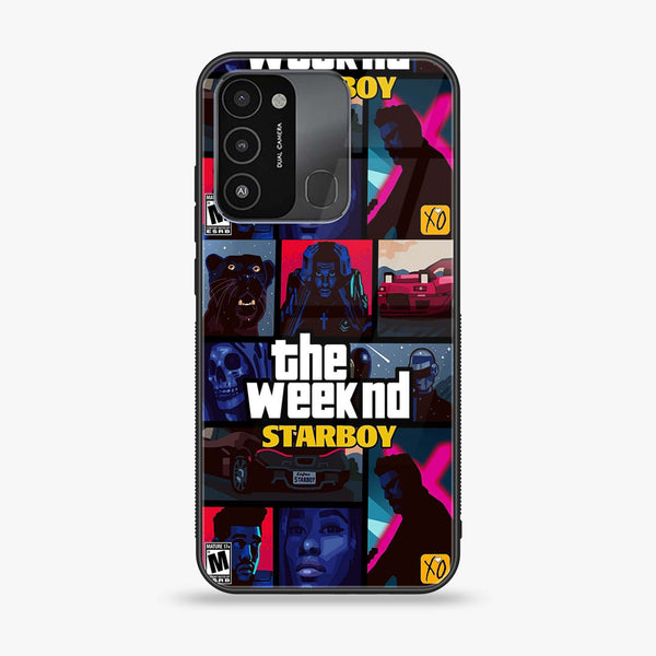 Tecno Spark 8C/ Spark Go 2022 - The Weeknd Star Boy - Premium Printed Glass soft Bumper Shock Proof Case CS-16793