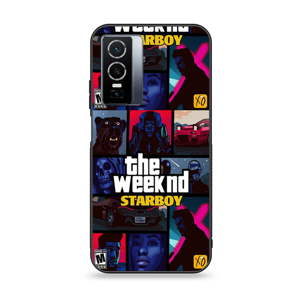 Vivo Y76 5g - The Weeknd Star Boy - Premium Printed Glass soft Bumper shock Proof Case