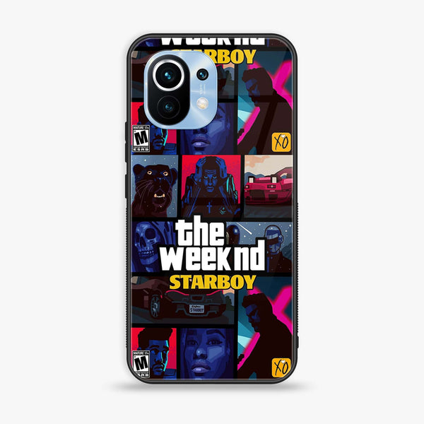 Mi 11 Lite - The Weeknd Star Boy - Premium Printed Glass soft Bumper Shock Proof Case
