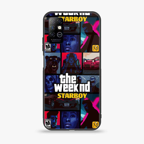 Infinix Note 8 - The Weeknd Star Boy - Premium Printed Glass soft Bumper Shock Proof Case