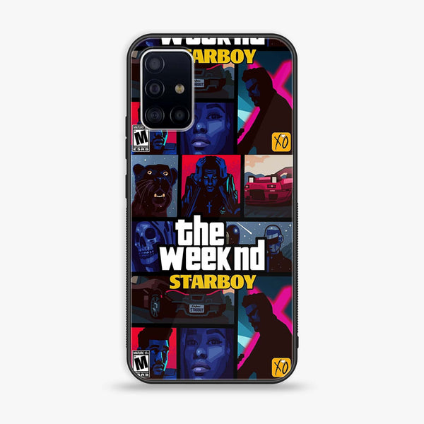 Samsung Galaxy A51 - The Weeknd Star Boy - Premium Printed Glass soft Bumper Shock Proof Case