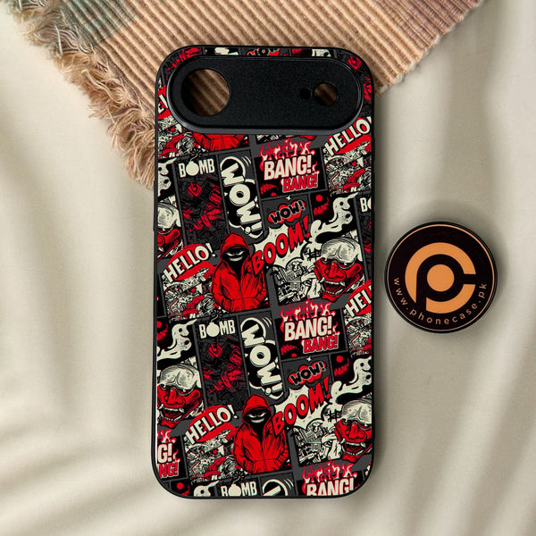 iPhone Air - Boom Red - Premium Metal Printed Soft Bumper Shock Proof Case