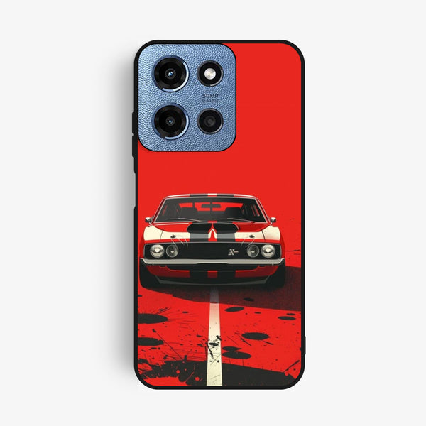 Motorola Moto G 2025 - Classic Racer Vibes - Premium Metal Printed Soft Bumper Shock Proof Case