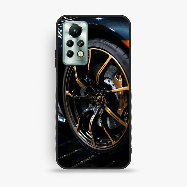 Infinix Note 11 Pro - Racing Car Red Blade Rim - Premium Metal Printed Soft Bumper Shock Proof Case
