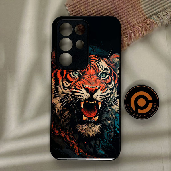 Realme C85 Pro - Tiger 2.0 Design 3 - Premium Metal Printed Soft Bumper Shock Proof Case