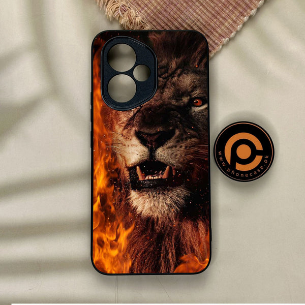 Honor 400 - Tiger Design 2 - Premium Metal Printed Soft Bumper Shock Proof Case