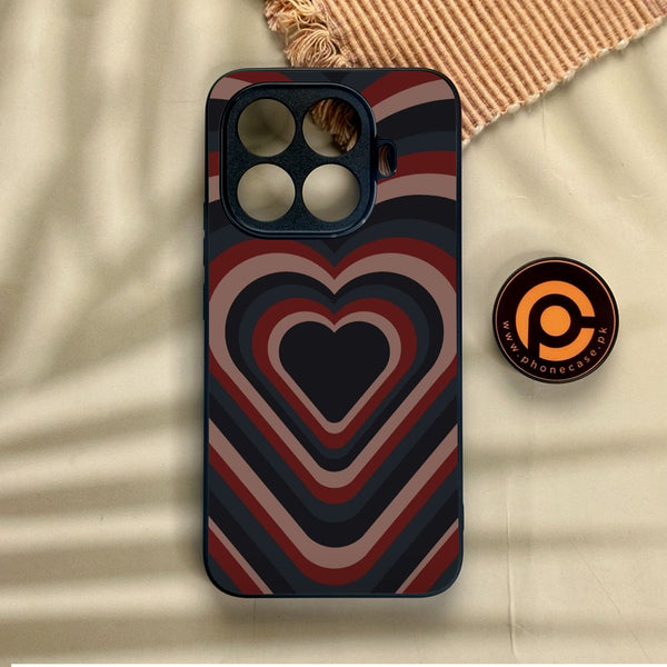 Xiaomi 15T Pro - Heart 2.0 Design 4 - Premium Metal Printed Soft Bumper Shock Proof Case