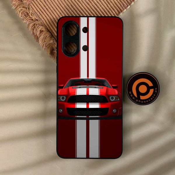 Vivo Y11d - Muscle Racing Car - Premium Metal Printed Soft Bumper Shock Proof Case