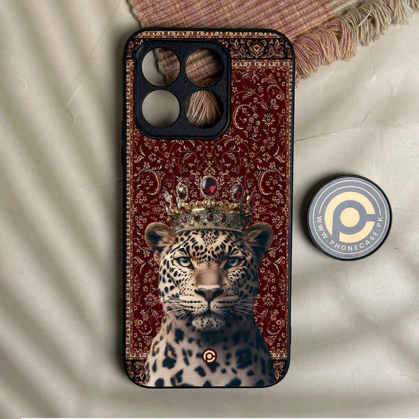 Honor X8b - Leopard - Premium Metal Printed Soft Bumper Shock Proof Case