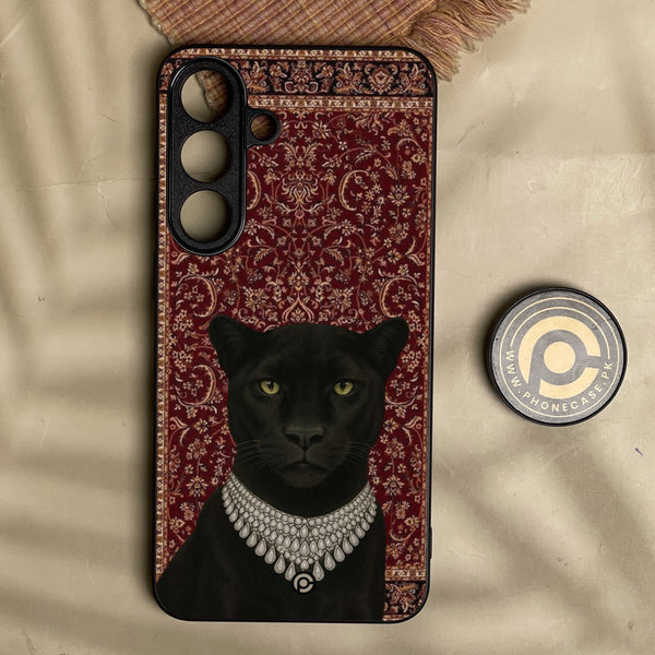 Samsung Galaxy A18 5g - Black Panther - Premium Metal Printed Soft Bumper Shock Proof Case