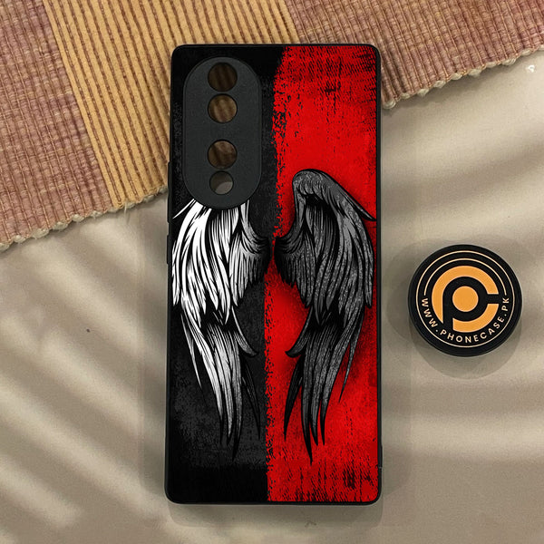 Huawei Honor 70 - Angel 2.0 Design 10 - Premium Metal Printed Soft Bumper Shock Proof Case