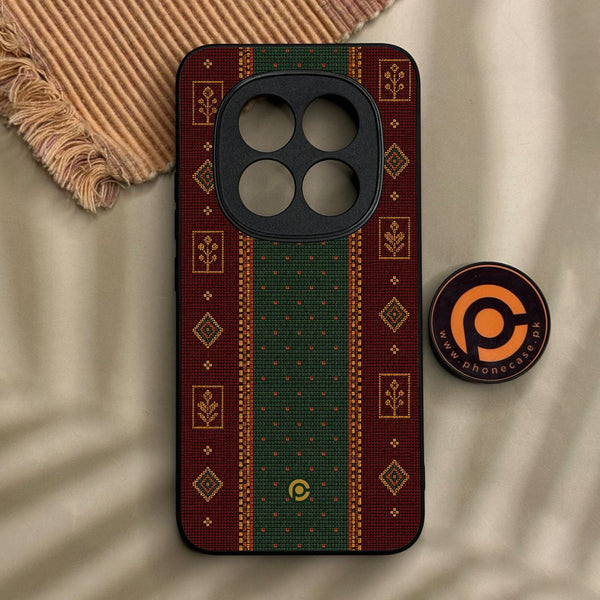 Xiaomi Redmi Note 15 - Classic Weave Design 10 - Premium Metal Printed Soft Bumper Shock Proof Case