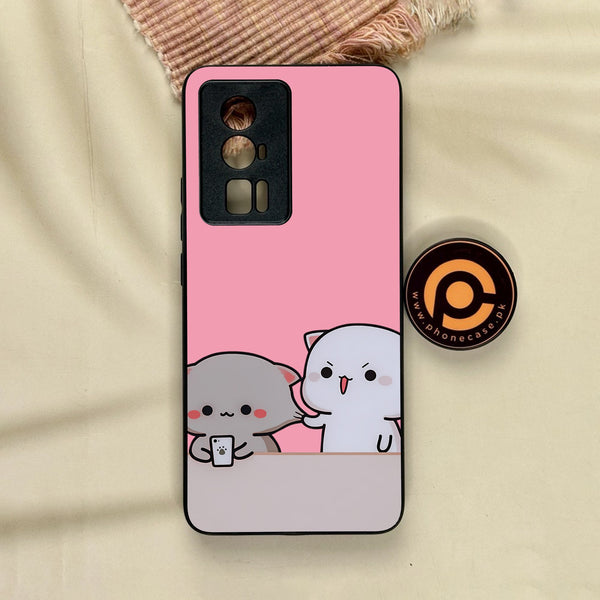 Xiaomi Redmi K60 Pro - Cute Bubu Dudu Design 2 - Premium Metal Printed Soft Bumper Shock Proof Case