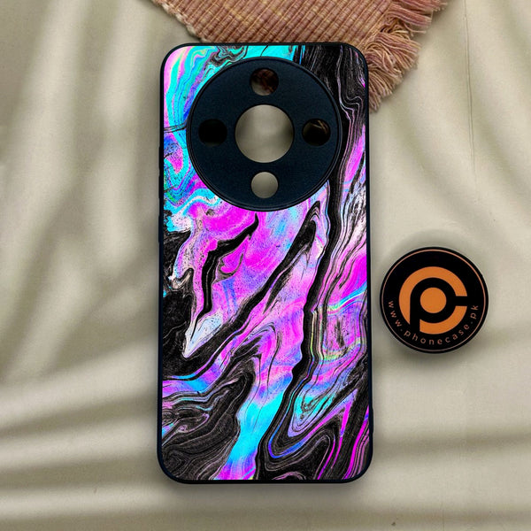 Honor x9d - Cosmic Inferno - Premium Metal Printed Soft Bumper Shock Proof Case