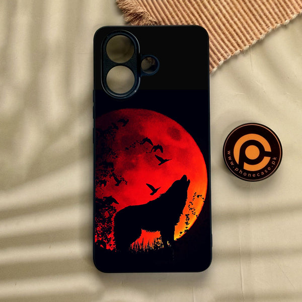 Vivo V60 Lite  - Wolf Design 1 - Premium Metal Printed Soft Bumper Shock Proof Case