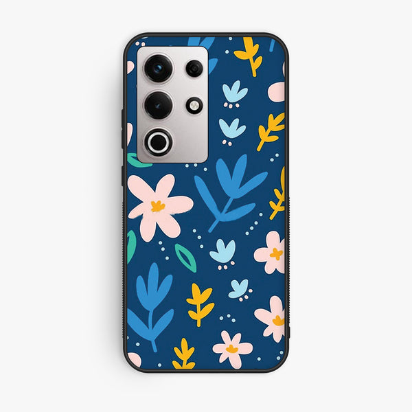 Itel S25 Ultra - Colorful Flowers - Premium Metal Printed Soft Bumper Shock Proof Case