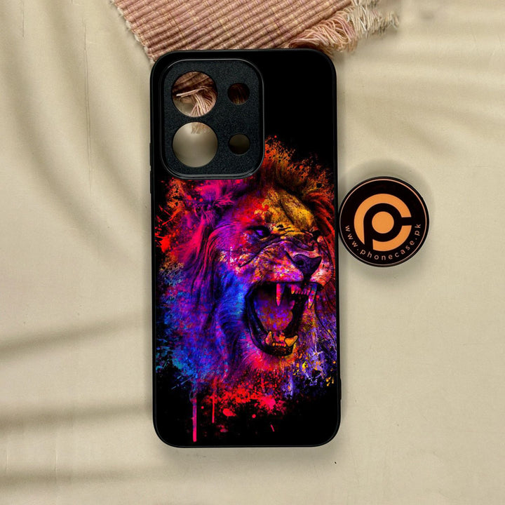Xiaomi Redmi 15C - Tiger 2.0 Design 5 - Premium Metal Printed Soft Bumper Shock Proof Case