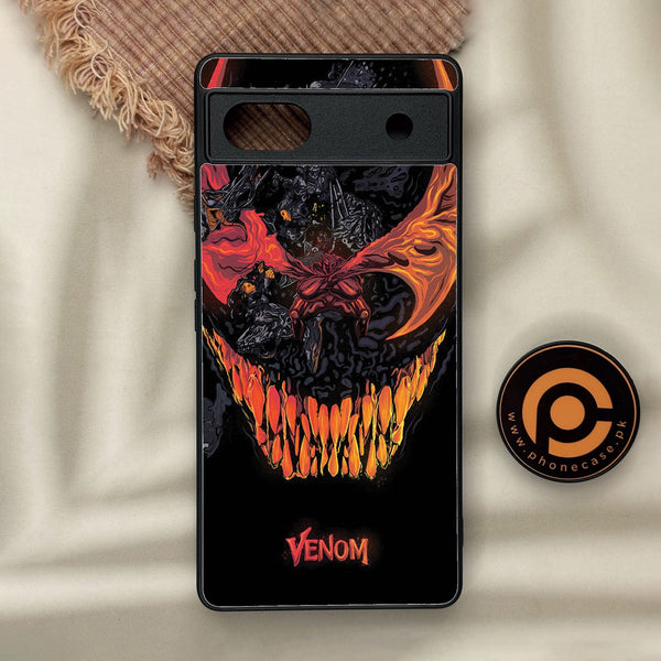 Google Pixel 6a - Venom Case - Premium Metal Printed Soft Bumper Shock Proof Case