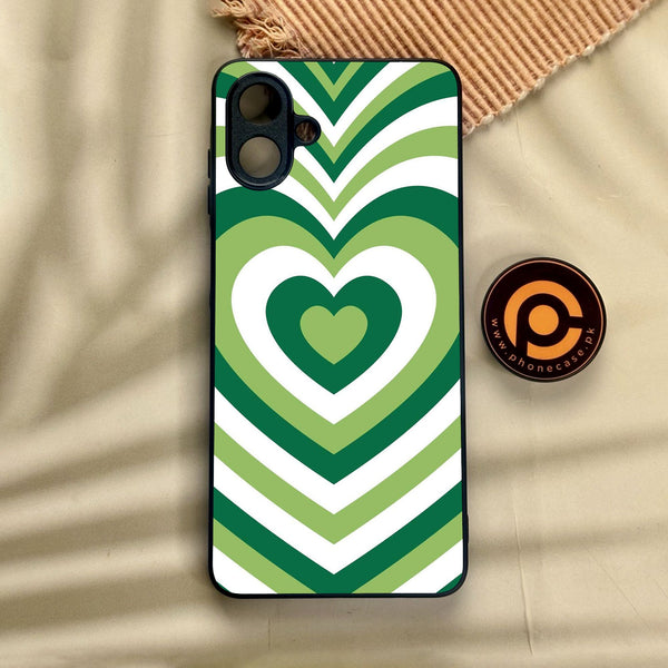 Samsung Galaxy A07 - Heartbeat Design 4 - Premium Metal Printed Soft Bumper Shock Proof Case