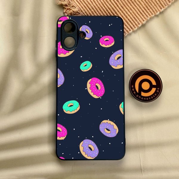 Samsung Galaxy A07 - Colorful Donuts - Premium Metal Printed Soft Bumper Shock Proof Case